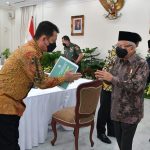 PJ Gubernur Aceh Paparkan Penguatan Penanganan Stunting di Aceh di Depan Wapres Ma’ruf Amin