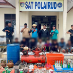 Ditpolairud Polda Aceh Tangkap Delapan Pelaku Destructive Fishing