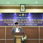 Sekda Buka Seleksi MTQ Korpri Tingkat Provinsi Aceh Tahun 2023