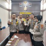 Polres Aceh Utara Tes Urine Bebas Narkoba untuk Para Perwira