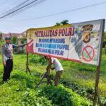 Polres Aceh Timur Pasang Imbauan untuk Tidak Memasang APK di Tanah Milik Polri