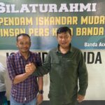 Ketua PSI Aceh Salam Komando dengan Kapendam IM Baru