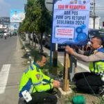 Musim Liburan, Polres Bireuen Aceh Pasang Spanduk Peringatan Daerah Rawan Laka Lantas